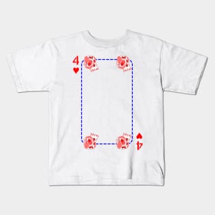 4 of hearts Kids T-Shirt